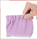 Corduroy Elastic Storage Bags- Pack of 5
