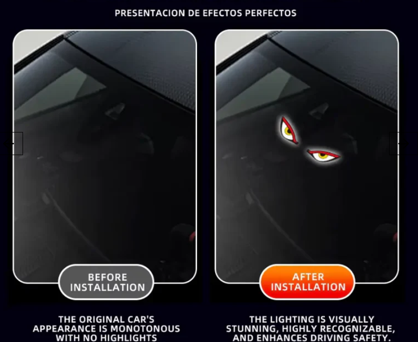 Devil Eye Solar LED Car Light