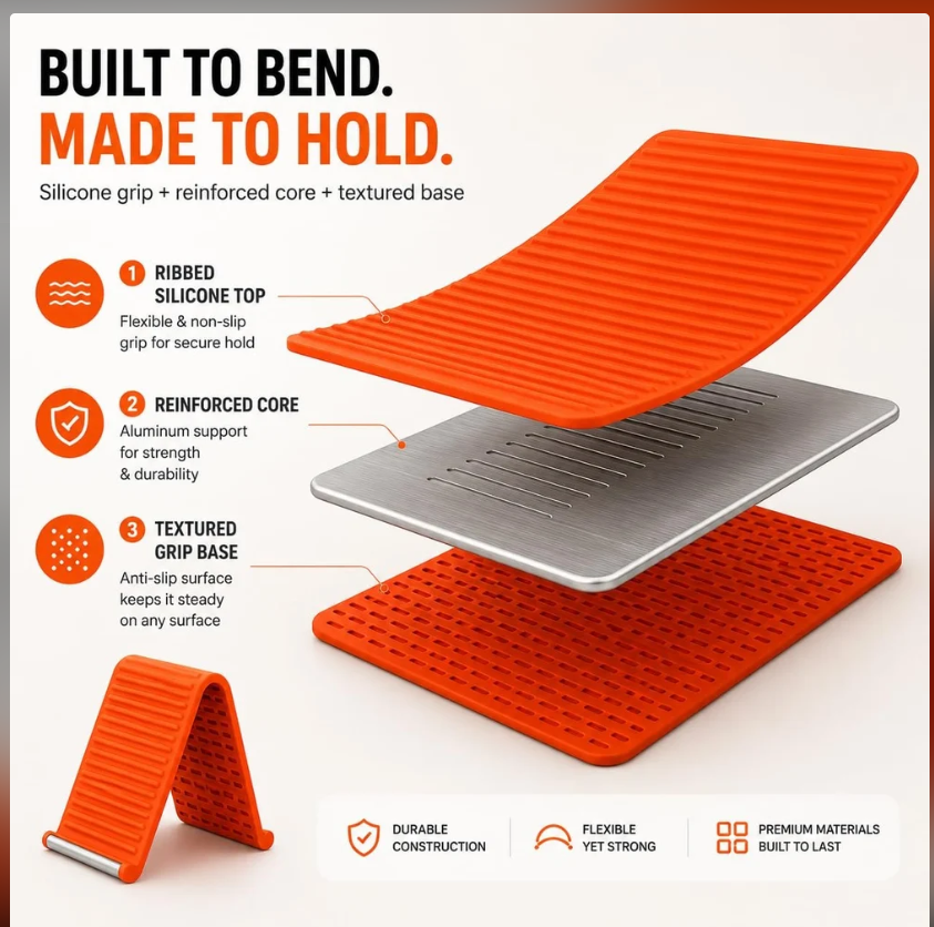 FlexGrip™ Foldable Phone & Tablet Stand