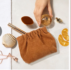 Corduroy Elastic Storage Bags- Pack of 5