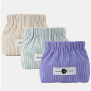 Corduroy Elastic Storage Bags- Pack of 5